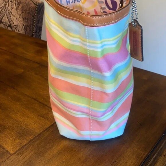 Coach Hampton Pastel Tote Bag # A0969-F13552 EUC - Picture 10 of 10